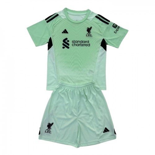 Ensemble Maillot Gardien Liverpool 2025-26 Verte Enfant Ensemble Maillot Gardien Liverpool 2025-26 Verte Enfant